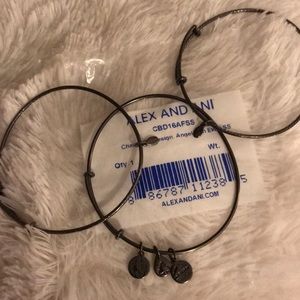 Alex and Ani Rhodium Set of 3 Bracelets